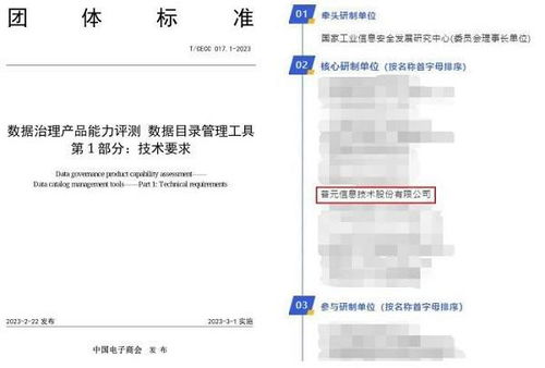 普元核心研制 | 數(shù)據(jù)要素發(fā)展工作委員會(huì)首個(gè)團(tuán)體標(biāo)準(zhǔn)正式發(fā)布，推動(dòng)數(shù)據(jù)處理服務(wù)規(guī)范化